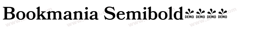 Bookmania Semibold字体转换